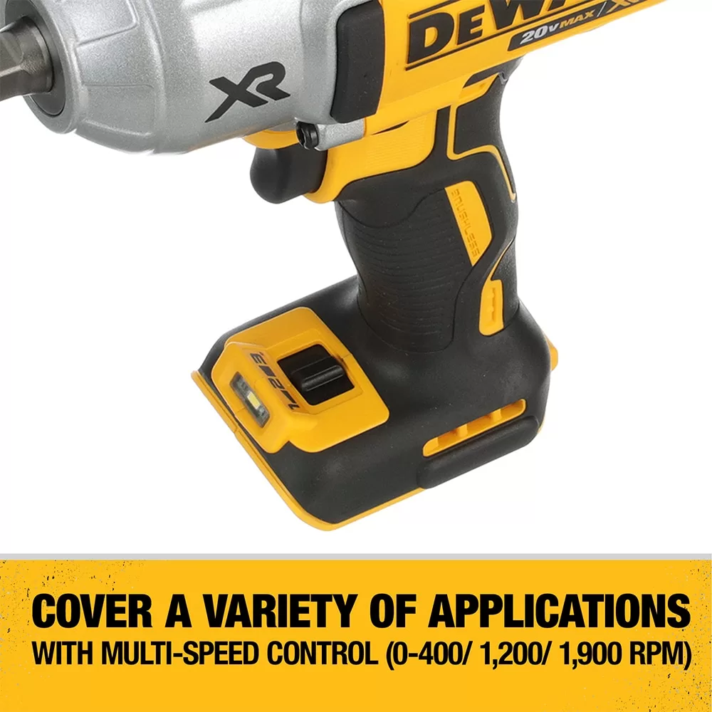 DEWALT Variable Speed Brushless 1/2-in square Drive Cordless Impact Wrench (Battery Included) - Image 4