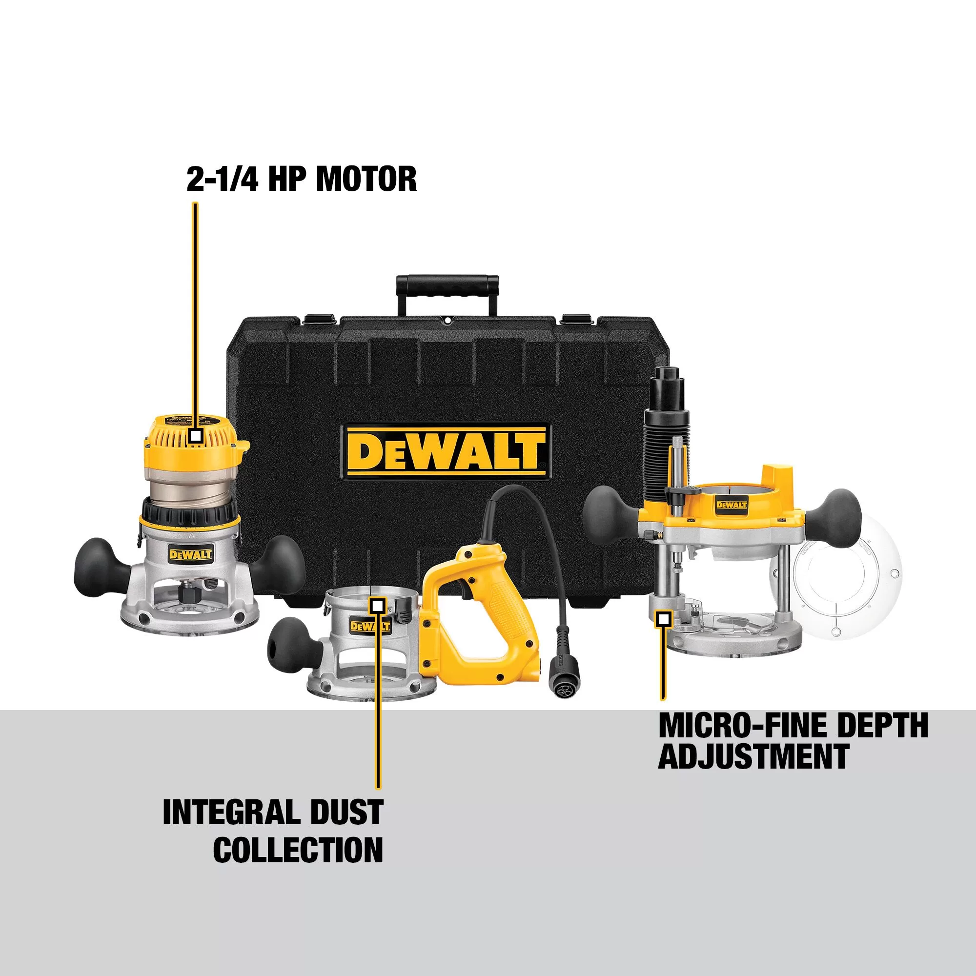 DEWALT 2.25-HP Router (Tool Only) - Image 3