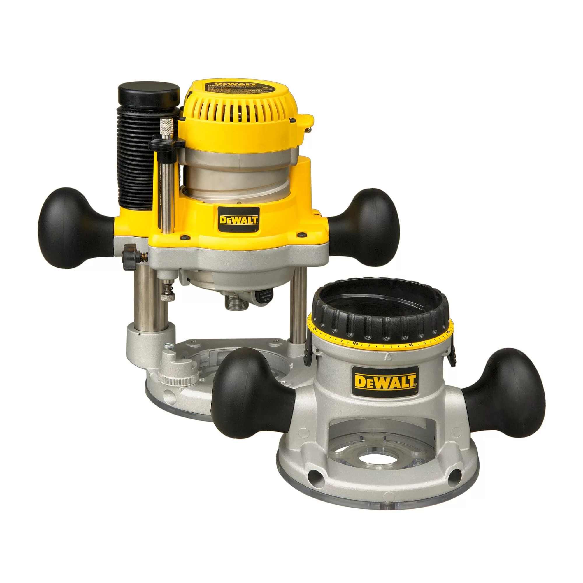 DEWALT DW618PKB 1/4-in and 1/2-in-Amp 2.25-HP Variable Speed Combo Fixed/Plunge Corded Router Soft Case (Tool Only) - Image 8