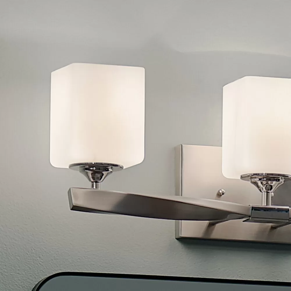 Kichler Marette 22.75-in 3-Light Brushed Nickel Modern/Contemporary Vanity Light - Image 10