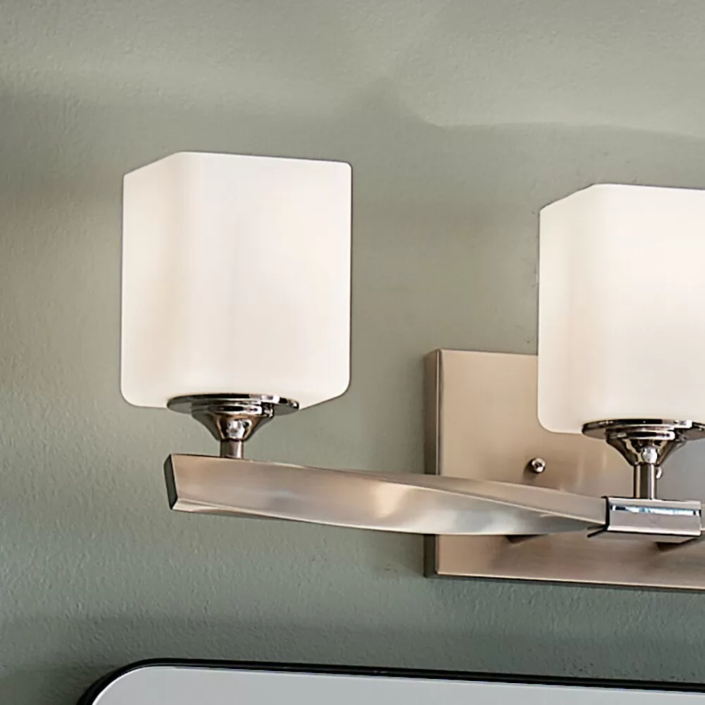 Kichler Marette 22.75-in 3-Light Brushed Nickel Modern/Contemporary Vanity Light - Image 9