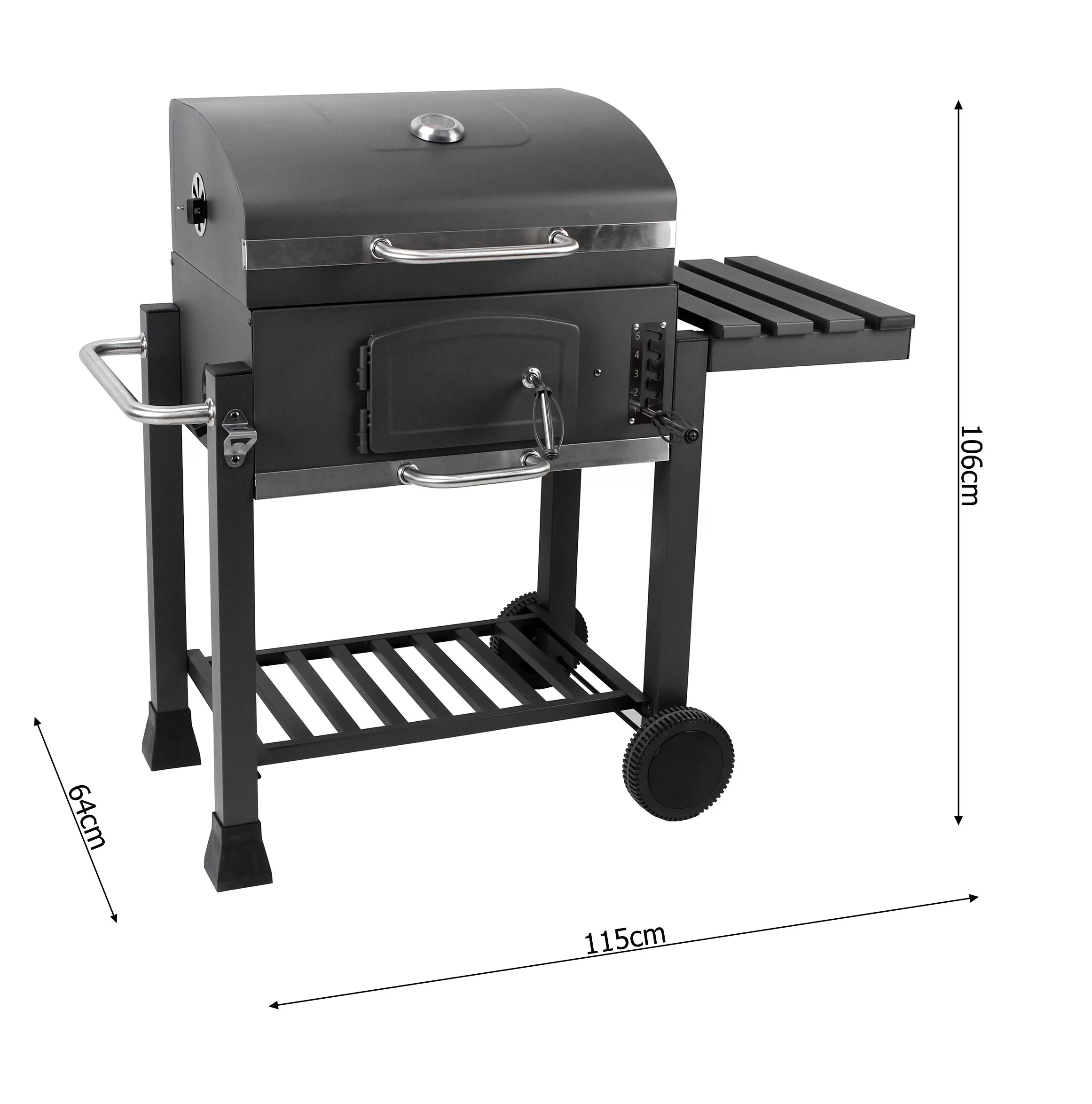 GRILLFEST 24-in W Black Charcoal Grill - Image 6