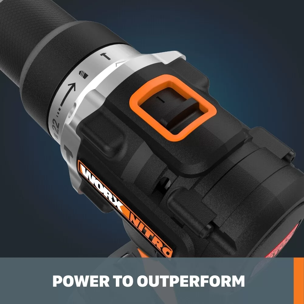 WORX Nitro Power Share Nitro 20-volt Max 1/2-in Brushless Cordless Drill (Tool Only) - Image 2