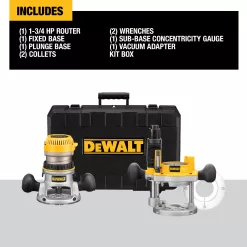 Alternative view of DEWALT 1/2-in-Amp 1.75-HP Combo Fixed/Plunge Corded Router Hard Case (Tool Only)