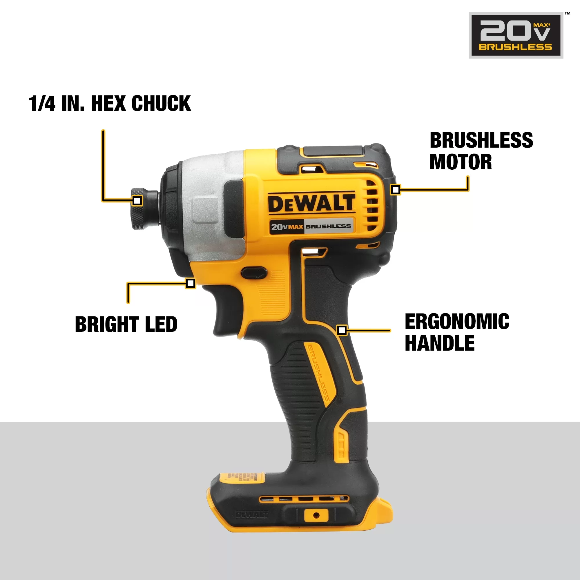 DEWALT DCK379D2 3-Tool 20-Volt Max Brushless Power Tool Combo Kit with Soft Case (2-Batteries and charger Included) - Image 17