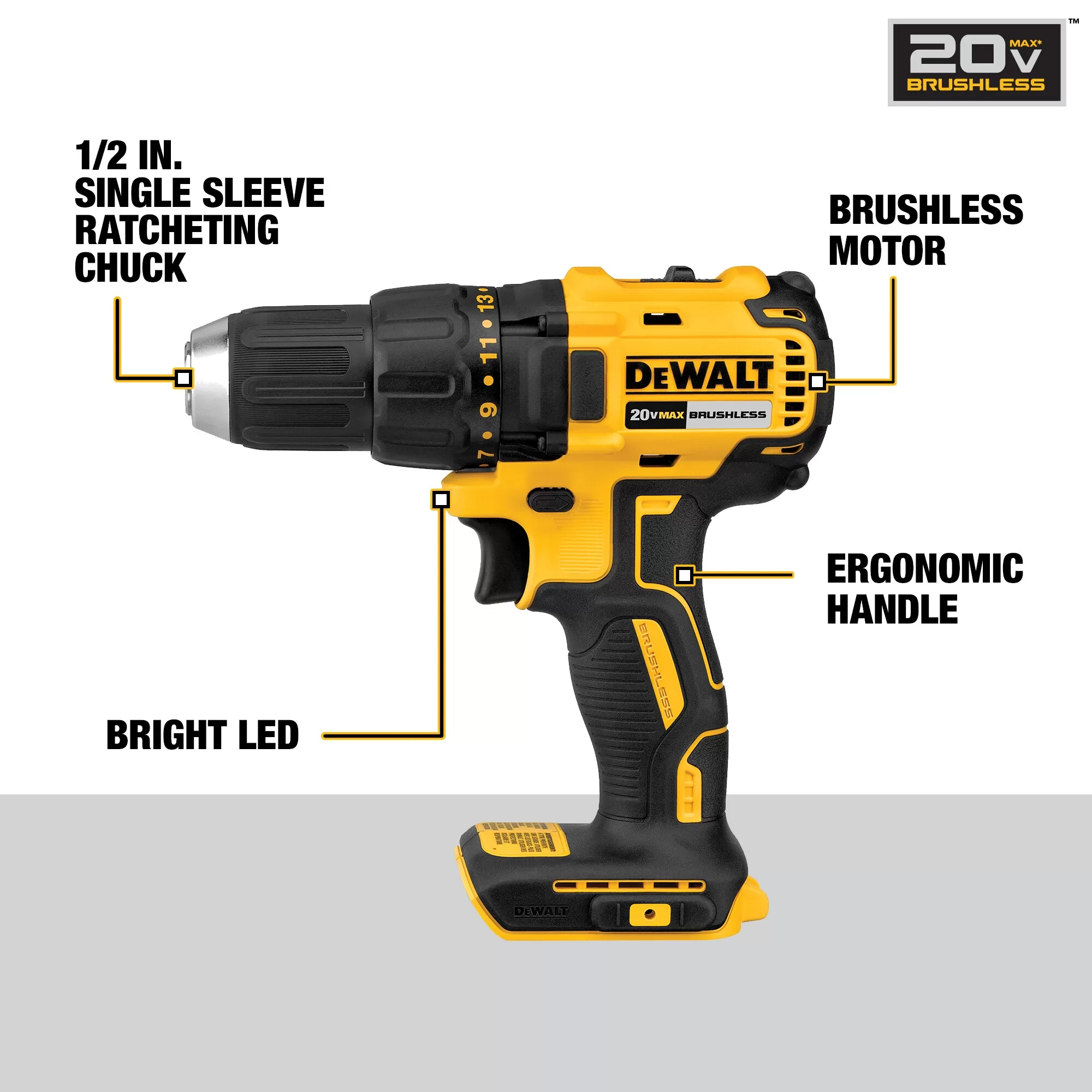 DEWALT DCK379D2 3-Tool 20-Volt Max Brushless Power Tool Combo Kit with Soft Case (2-Batteries and charger Included) - Image 16