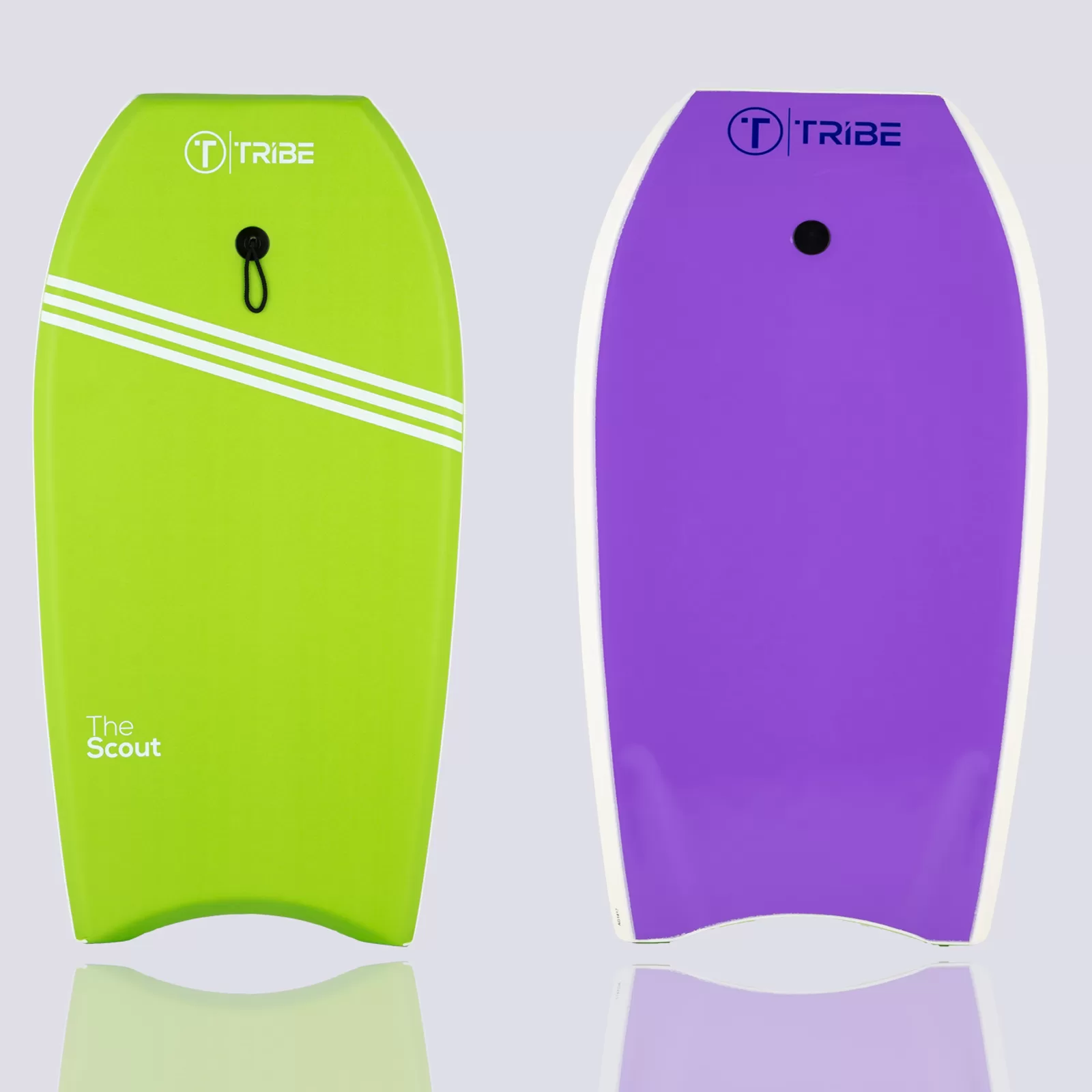 Tribe Scout 39" Bodyboard-Apple GreenWhitePurple