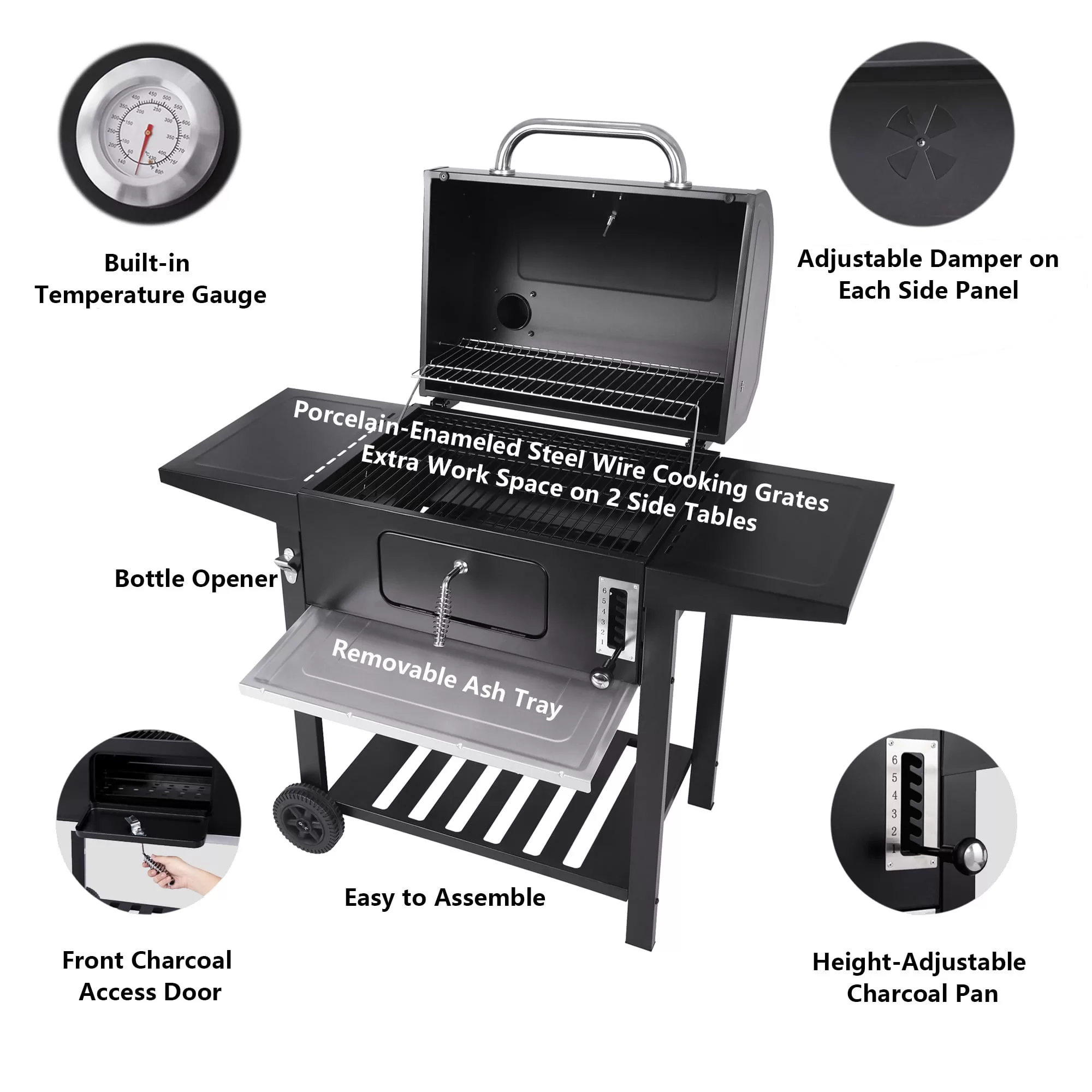 Royal Gourmet 24" CD1824A Charcoal Grill