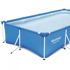 Bestway Steel Pro 13ft x 7ft x 32in Rectangular Frame Above Ground Pool (2 Pack)