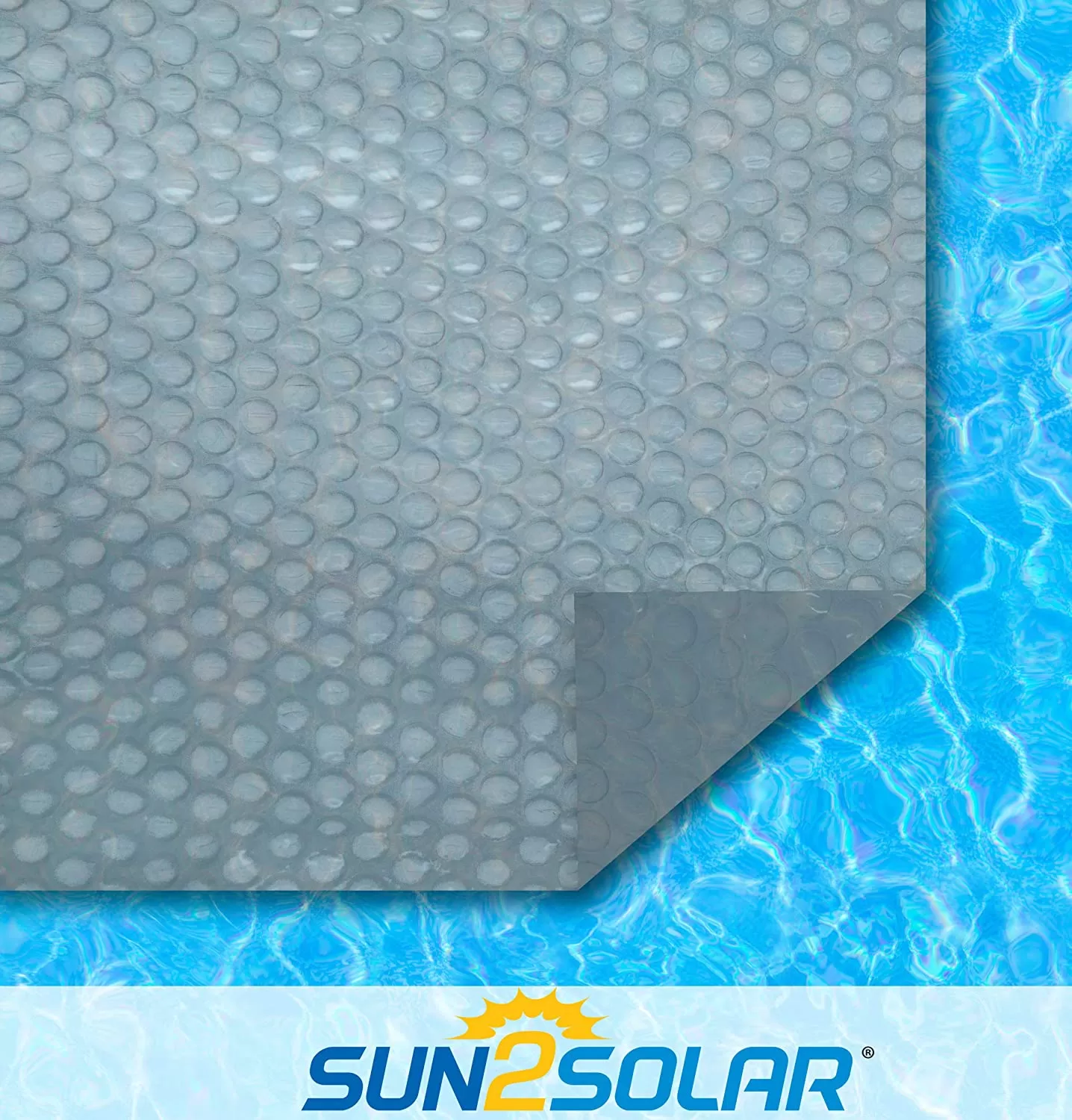 Sun2Solar 16' x 36' Rectangle 1200 Series Clear Solar Pool Cover