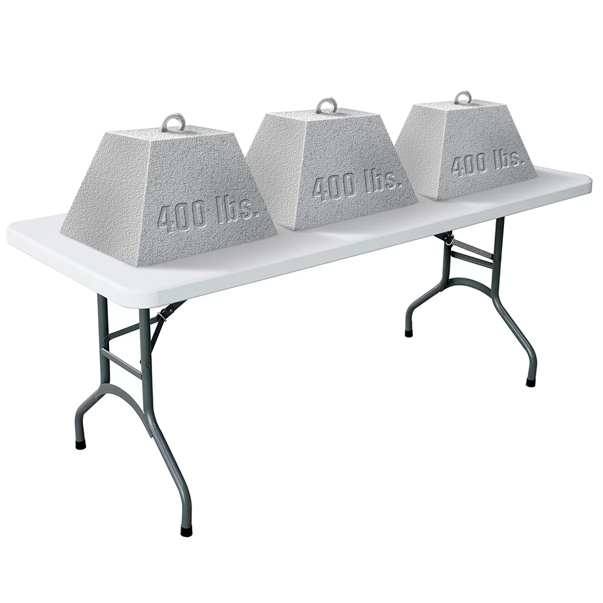 Plastic Development 706 Heavy Duty 6 Foot Straight Banquet Folding Table, White