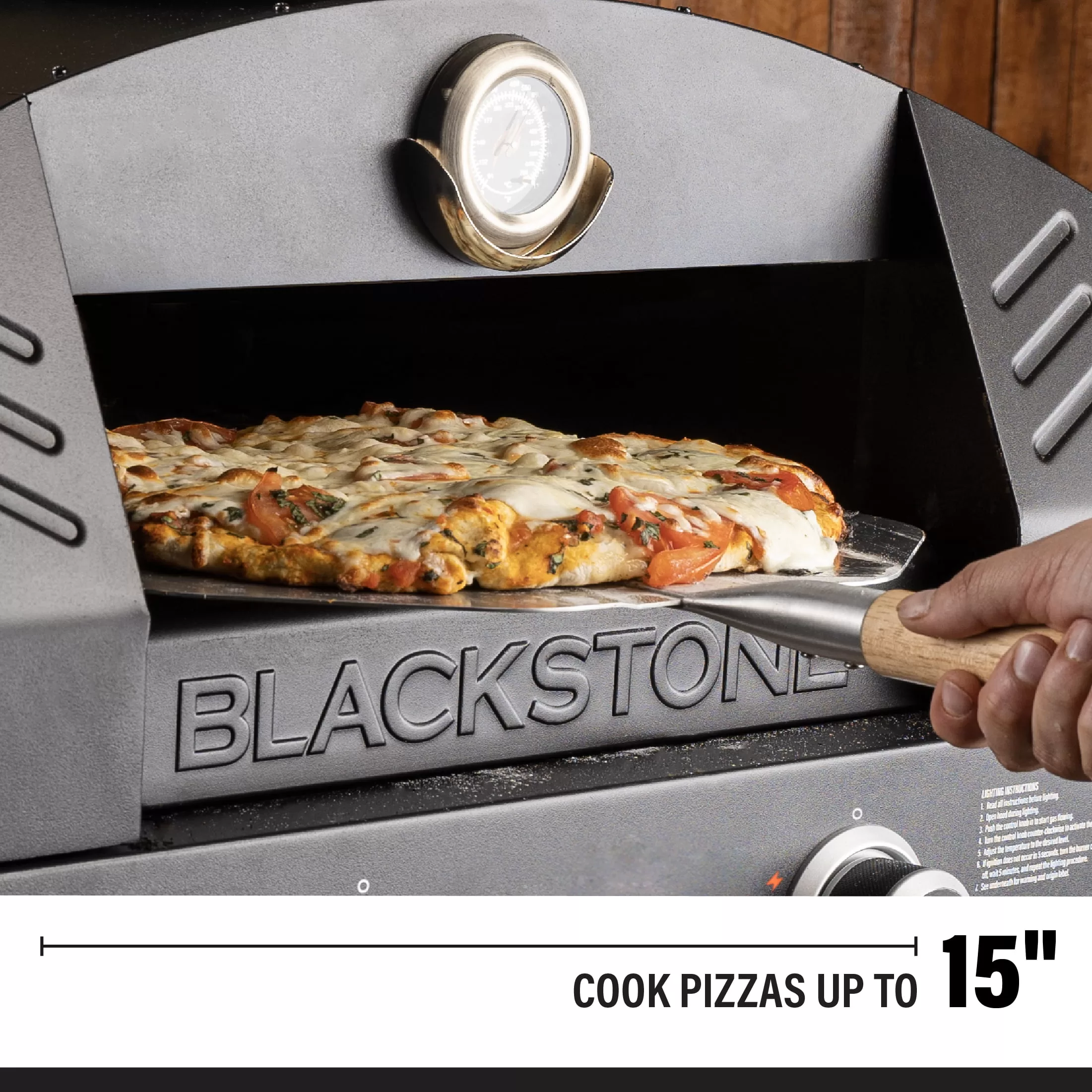Blackstone Steel Outdoor Pizza Oven Add on – Fits 22” Tabletop Models