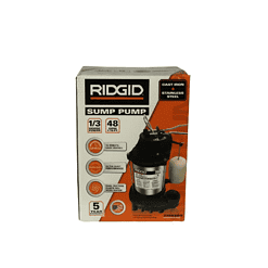 RIDGID 330RSDS 1/3 HP Stainless Steel Dual Suction Sump Pump