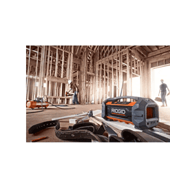 RIDGID R84087 18V Hybrid Jobsite Radio with Bluetooth Wireless Technology (Tool Only)