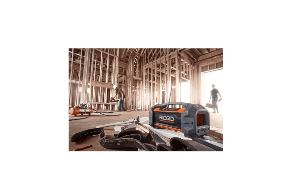 RIDGID R84087 18V Hybrid Jobsite Radio with Bluetooth Wireless Technology (Tool Only)