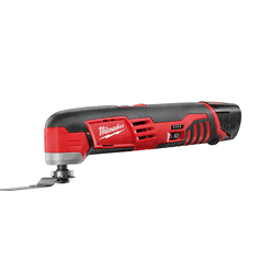 Milwaukee 2445-20-2426-20-48-59-2420 M12 12V Lithium-Ion Cordless Jig Saw and Multi-Tool Combo Kit W/ (1) 2.0Ah Battery and Charger