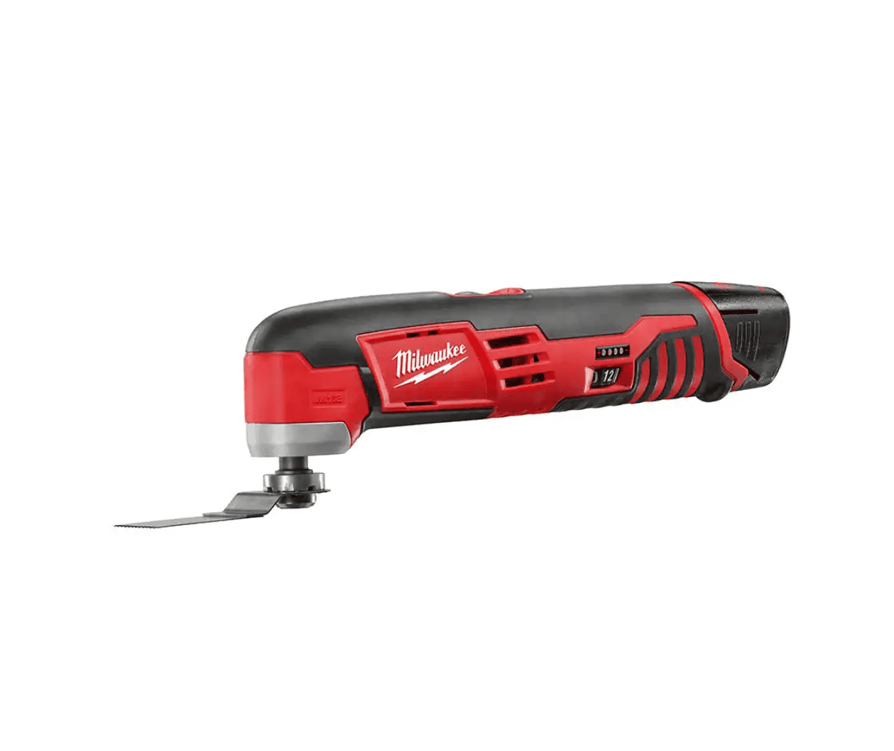 Milwaukee 2445-20-2426-20-48-59-2420 M12 12V Lithium-Ion Cordless Jig Saw and Multi-Tool Combo Kit W/ (1) 2.0Ah Battery and Charger