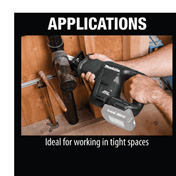 Makita Reciprocating Saw XRJ07ZB 18-Volt LXT Sub-Compact Lithium-Ion Brushless Cordless (Tool-Only)