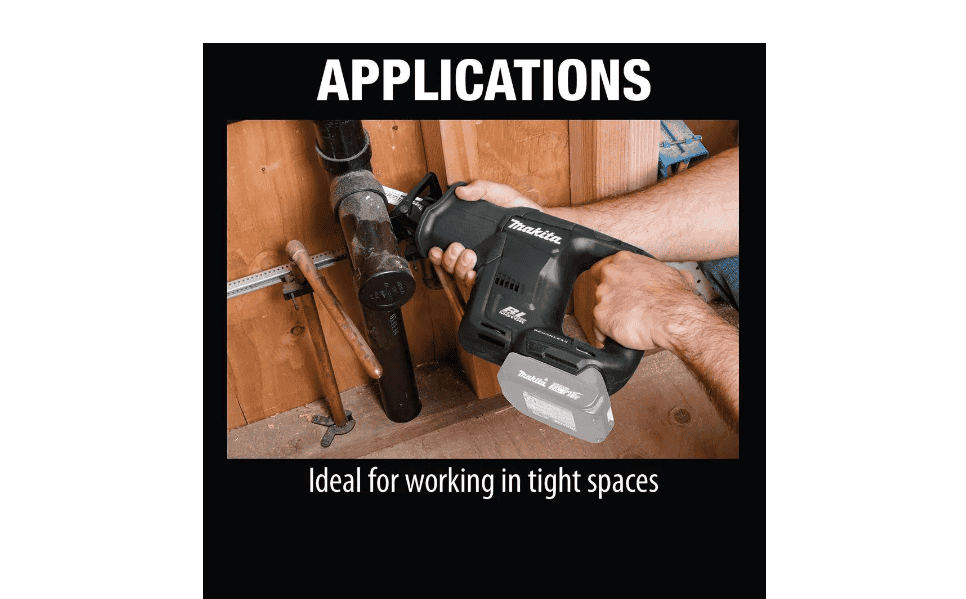 Makita Reciprocating Saw XRJ07ZB 18-Volt LXT Sub-Compact Lithium-Ion Brushless Cordless (Tool-Only)