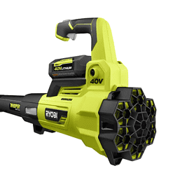 RYOBI RY40470VNM 40V Brushless 125 MPH 550 CFM Cordless Battery Whisper Series Jet Fan Blower with 4.0 Ah Battery and Charger