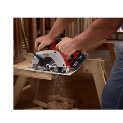 Milwaukee 2630-20-48-59-1850 M18 18V Lithium-Ion Cordless 6-1/2 in. Circular Saw W/ M18 Starter Kit (1) 5.0Ah Battery & Charger