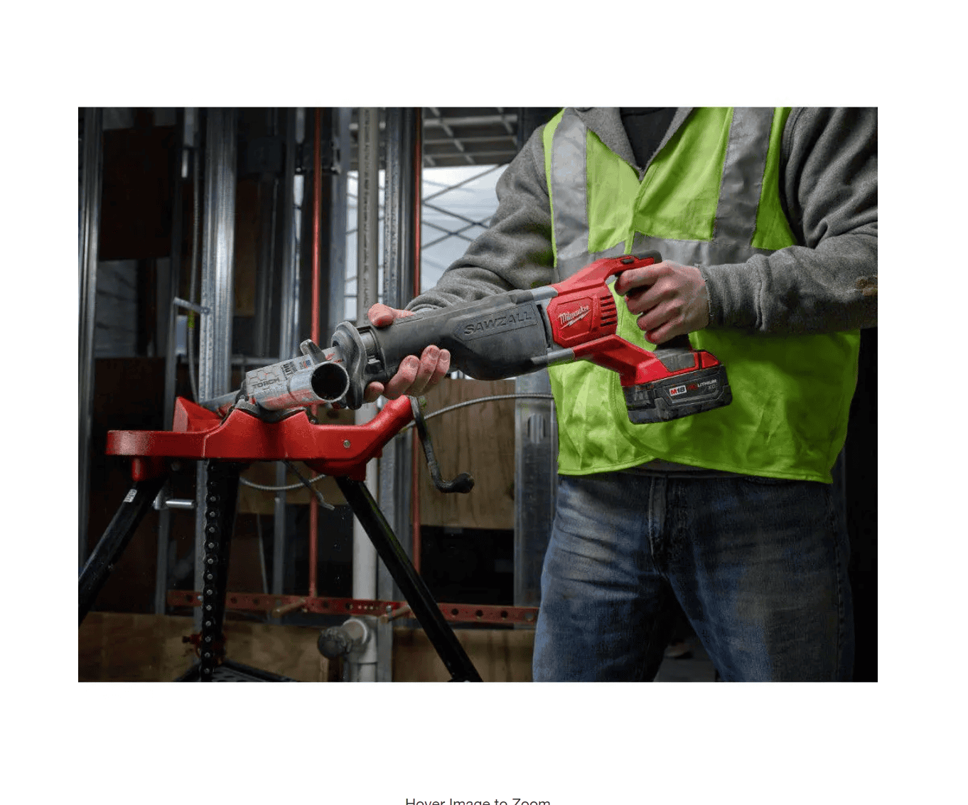 Milwaukee Reciprocating Saw 2621-20-48-59-1835 M18 18V Lithium-Ion Cordless SAWZALL W/ 3.0Ah Battery and Charger
