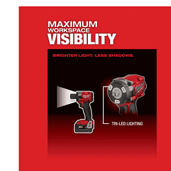 Milwaukee 2854-20 M18 FUEL GEN-3 18V Lithium-Ion Brushless Cordless 3/8 in. Compact Impact Wrench with Friction Ring (Tool-Only)