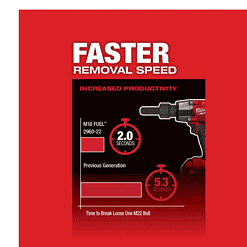 Milwaukee 2960-20 M18 FUEL GEN-2 18V Lithium-Ion Mid Torque Brushless Cordless 3/8 in. Impact Wrench with Friction Ring (Tool-Only)
