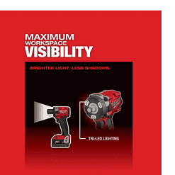 Milwaukee 2855-20 M18 FUEL GEN-3 18V Lithium-Ion Brushless Cordless 1/2 in. Compact Impact Wrench with Friction Ring (Tool-Only)