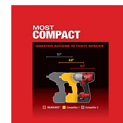 Milwaukee 2767-20-49-16-2767 M18 FUEL 18V Lithium-Ion Brushless Cordless 1/2 in
