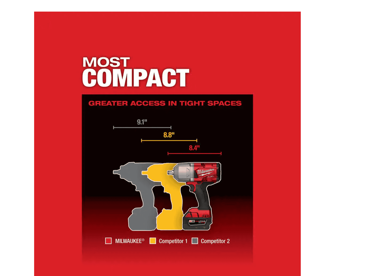 Milwaukee 2767-20-49-16-2767 M18 FUEL 18V Lithium-Ion Brushless Cordless 1/2 in