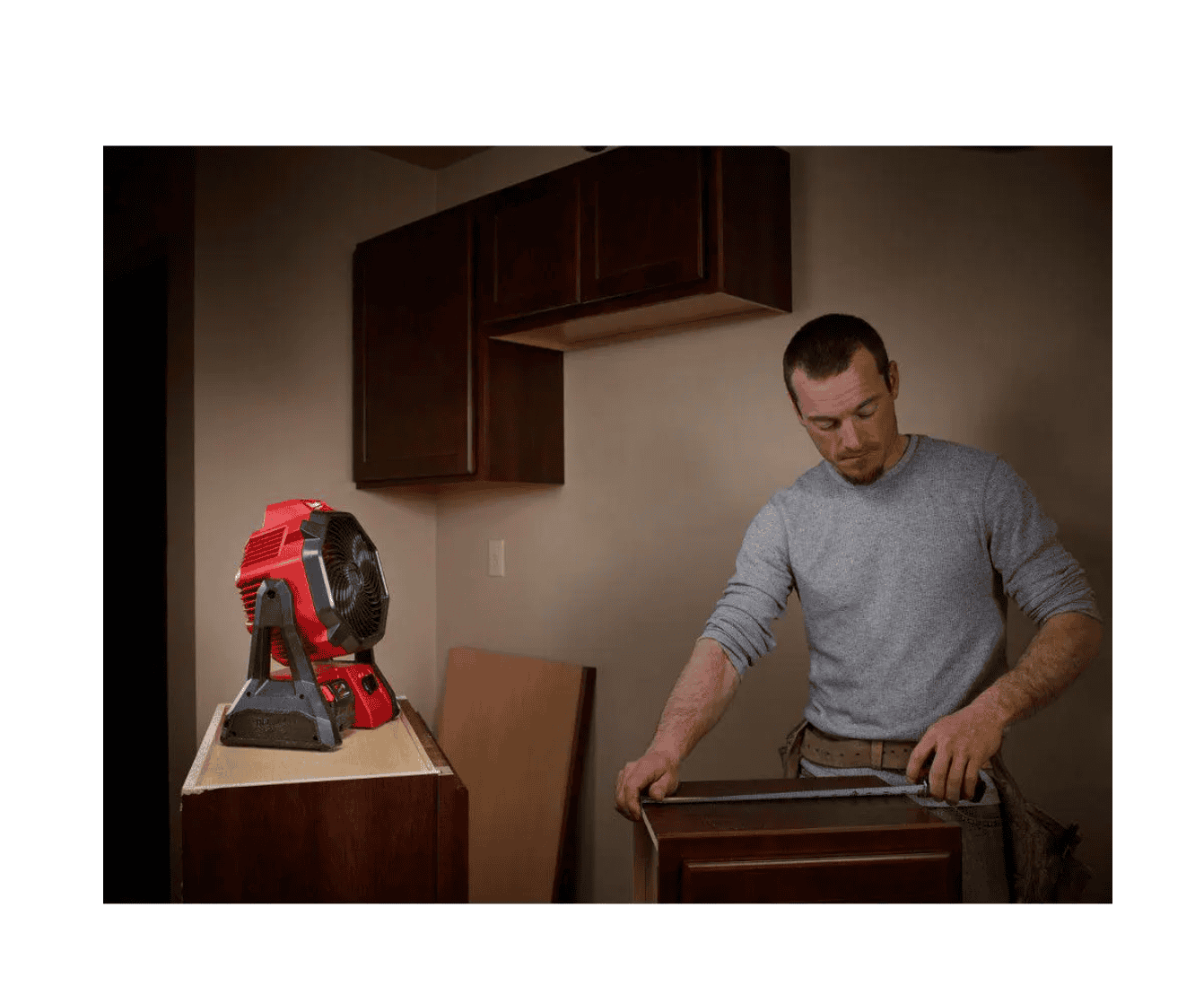 Milwaukee 2663-20-0886-20 M18 18V Lithium-Ion Cordless 1/2 in. Impact Wrench, Friction Ring with M18 Jobsite Fan