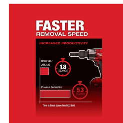 Milwaukee 2962-20-49-16-2960 M18 FUEL Gen-2 18V Lithium-Ion Brushless Cordless Mid Torque 1/2 in. Impact Wrench with Friction Ring and with Boot