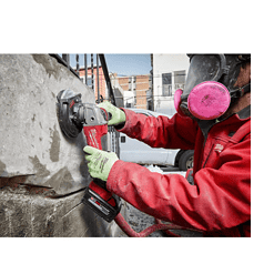 Milwaukee 2962-20-2880-20 M18 FUEL Gen-2 18V Lithium-Ion Brushless Cordless Mid Torque 1/2 in. Impact Wrench with Friction Ring with Grinder