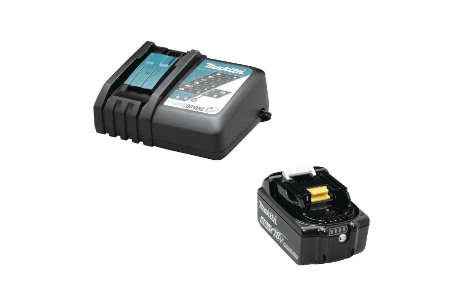Makita BL1840BDC1 18-Volt LXT Lithium-Ion High Capacity Battery Pack 4.0Ah with Fuel Gauge and Charger Starter Kit