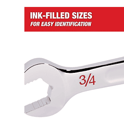 Milwaukee 48-22-9415 Combination SAE Wrench Mechanics Tool Set and 48-22-9215 Hook and Pick Set (19-Piece)