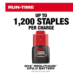 Milwaukee 2448-20 M12 12-Volt Lithium-Ion Cordless Cable Stapler (Tool-Only)