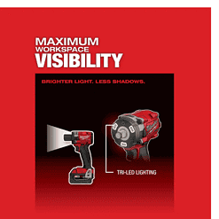 Milwaukee 2855-20-49-16-2854 M18 FUEL Gen-2 18V Lithium-Ion Brushless Cordless 1/2 in. Compact Impact Wrench with Friction Ring and Boot
