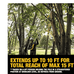 DEWALT DCPS620B 20V MAX 8in. Cordless Battery Powered Pole Saw, Tool Only