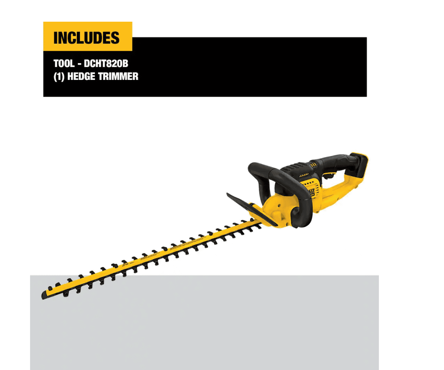 DEWALT DCHT820B 20V MAX Cordless Battery Powered Hedge Trimmer (Tool Only)