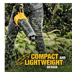 DEWALT DCBL722B 20V MAX 125 MPH 450 CFM Cordless Brushless Battery Powered Handheld Leaf Blower (Tool Only)