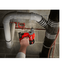 Milwaukee 2416-21XC M12 FUEL 12V Lithium-Ion Brushless Cordless 5/8 in. SDS-Plus Rotary Hammer Kit with One 4.0Ah Battery and Bag