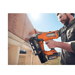 RIDGID R09894B-AC87004 18V Lithium-Ion Brushless Cordless 21° 3-1/2 in. Framing Nailer with 18V Lithium-Ion 4.0 Ah Battery