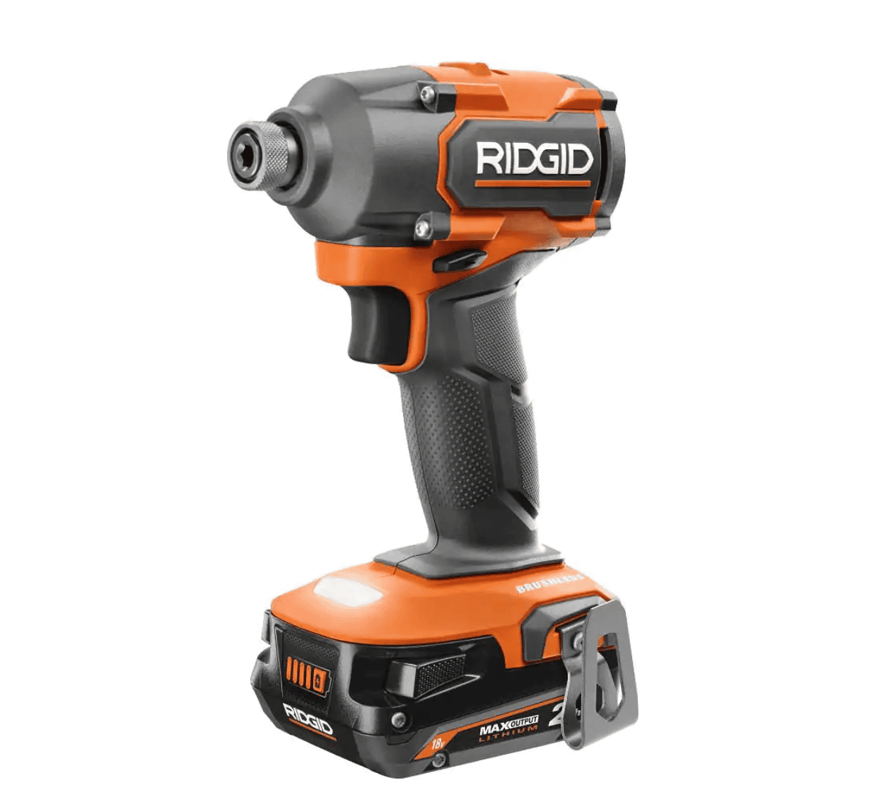 RIDGID R9209 18V Brushless Cordless 2-Tool Combo Kit with Drill/Driver, Impact Driver, (2) Batteries, 18V Charger, and Tool Bag
