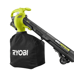 RYOBI RY40451 40V Vac Attack Cordless Leaf Vacuum/Mulcher with 5.0 Ah Battery and Charger