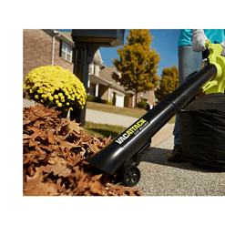 RYOBI RY40451-LB 40V Vac Attack Cordless Leaf Vacuum/Mulcher and Lawn and Leaf Bag with 5.0 Ah Battery and Charger