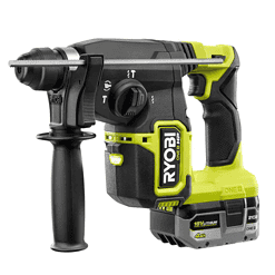 RYOBI P223K1 ONE+ HP 18V Brushless Cordless 1 in. SDS Plus Rotary Hammer Kit with (1) 4.0 Ah Battery and Charger