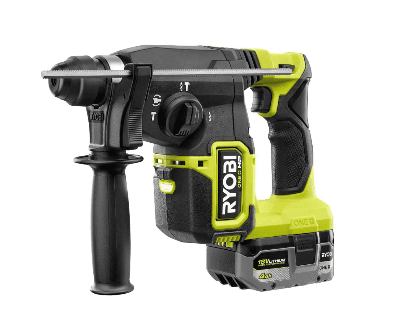 RYOBI P223K1 ONE+ HP 18V Brushless Cordless 1 in. SDS Plus Rotary Hammer Kit with (1) 4.0 Ah Battery and Charger