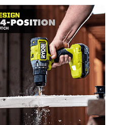 RYOBI PBLDD01K ONE+ HP 18V Brushless Cordless 1/2 in. Drill/Driver Kit with (2) 2.0 Ah HIGH PERFORMANCE Batteries, Charger, and Bag