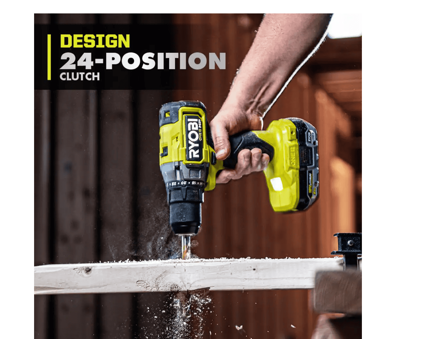 RYOBI PBLDD01K ONE+ HP 18V Brushless Cordless 1/2 in. Drill/Driver Kit with (2) 2.0 Ah HIGH PERFORMANCE Batteries, Charger, and Bag
